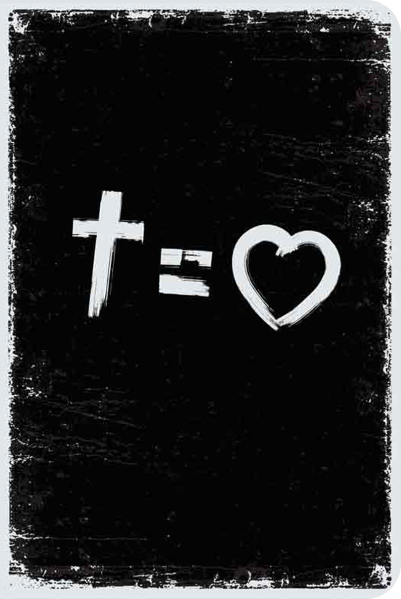 Bíblia NVT 960 Cross Equals Love B&W