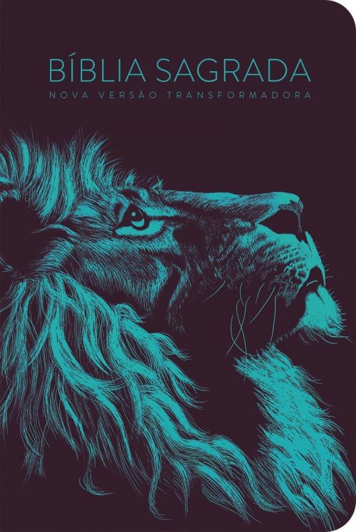 Bíblia NVT 960 Lion Head Turquesa