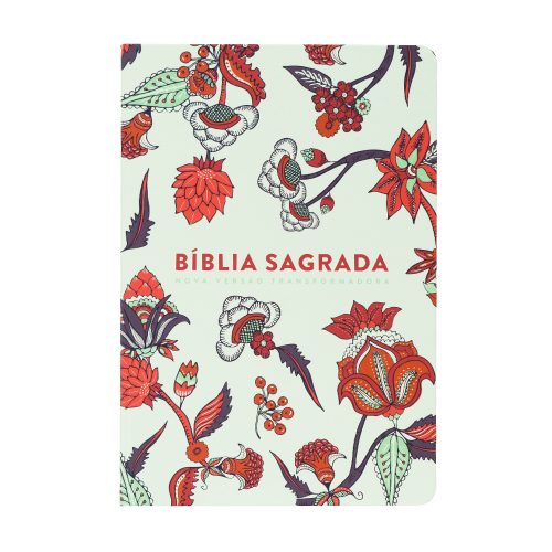 Bíblia Sagrada NVT LG | Indian Flowers Branca