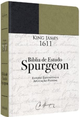 Bíblia de Estudo Spurgeon | BKJ 1611 | Letra Grande | Verde e Preta