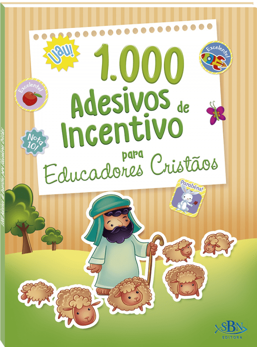 1000 Adesivos de Incentivo Para Educadores Cristãos