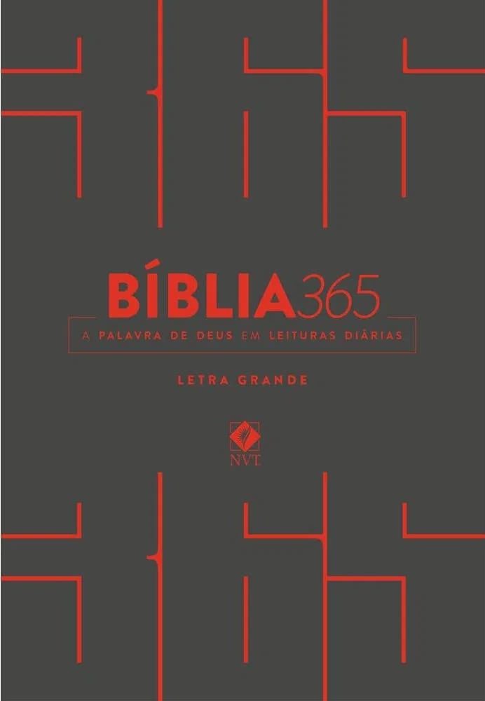 Bíblia 365 NVT | Letra Grande | Capa Cinza