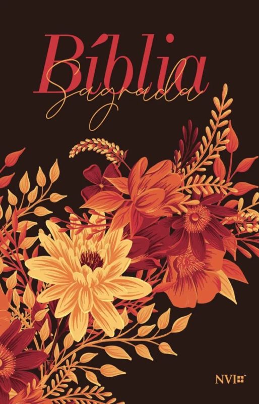 Bíblia Sagrada NVI Buquê de Flores | Luxo Slim