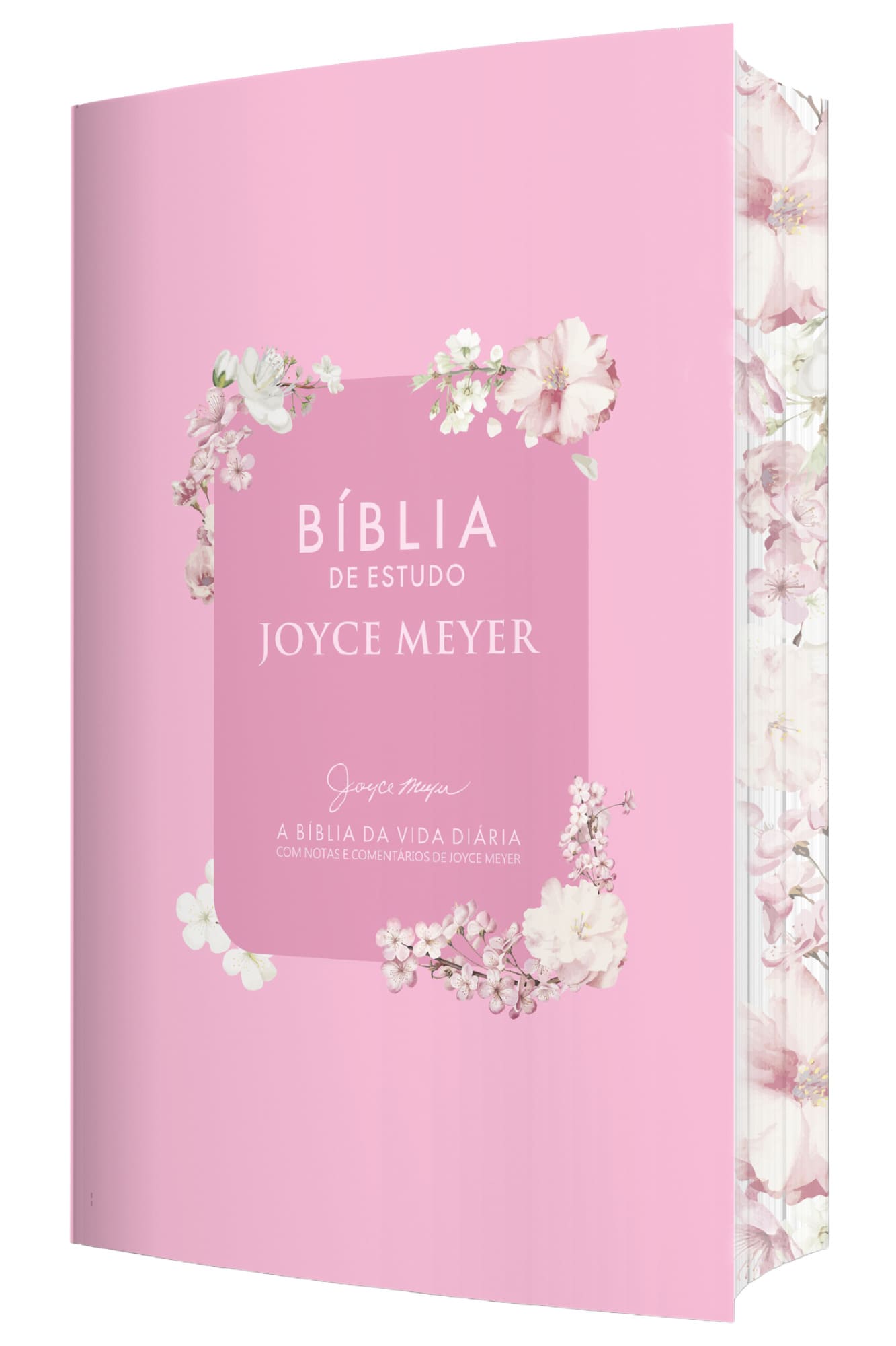 Bíblia De Estudo Joyce Meyer | Floral Rosa