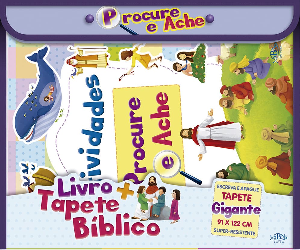 Livro+Tapete Bíblico | Procure e Acha