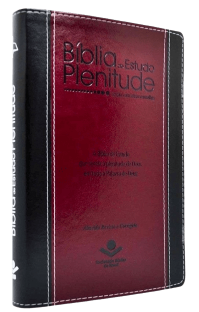 Bíblia de Estudo Plenitude RC Vermelha e Preta