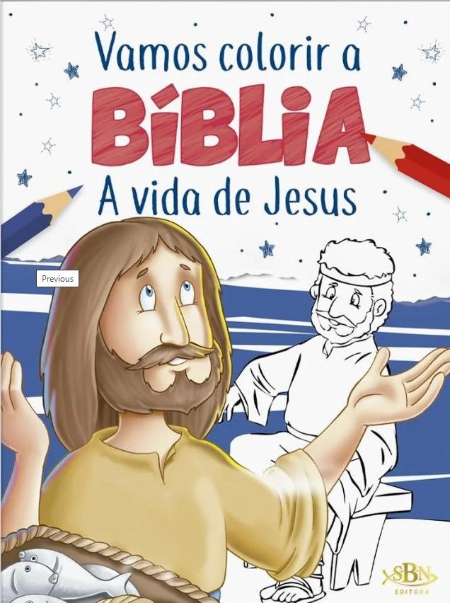 Vamos Colorir A Bíblia: A Vida De Jesus