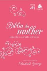 Bíblia Da Mulher Segundo O Coração De Deus Pink/Branca
