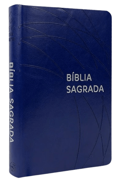 Bíblia Sagrada NVT Letra Grande Luxo Azul Royal
