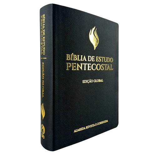 Bíblia De Estudo Pentecostal Grande Rc Luxo Preta (Edição Global)