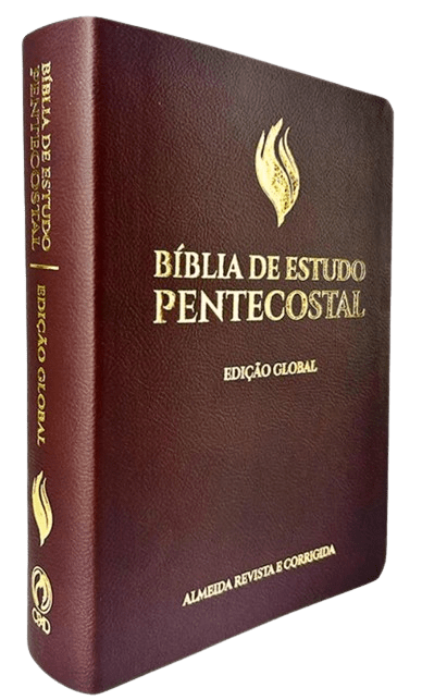 Bíblia De Estudo Pentecostal Grande Rc Luxo Marrom (Edição Global)
