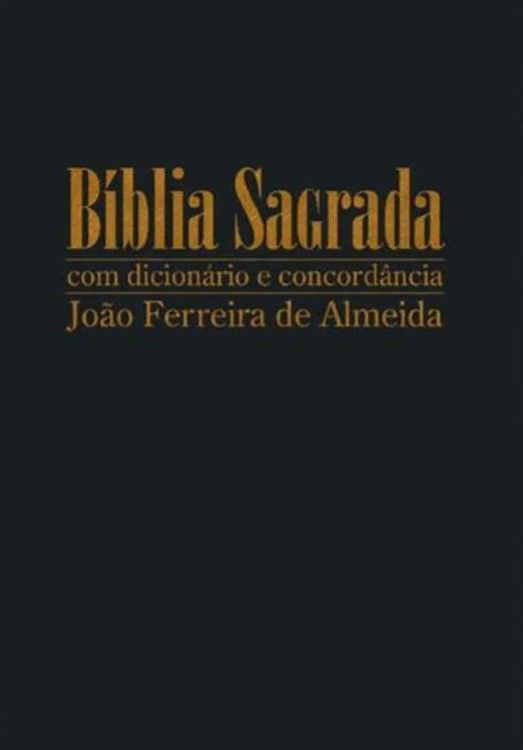 Bíblia Sagrada RC Letra Gigante Capa Preta Com Dicionário E Concordância