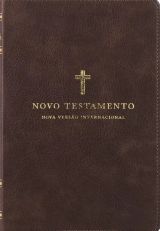 Novo Testamento, NVI, Couro Soft, Cruz Marrom, Leitura Perfeita