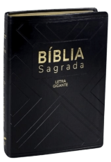 Bíblia Sagrada NAA Preto Média Letra gigante com Índice